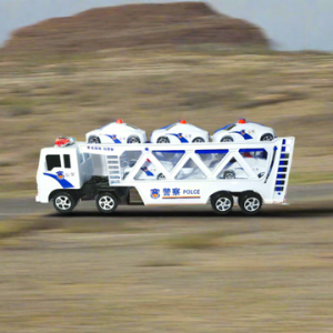 TOY TRUCK LOADED WITH CARS