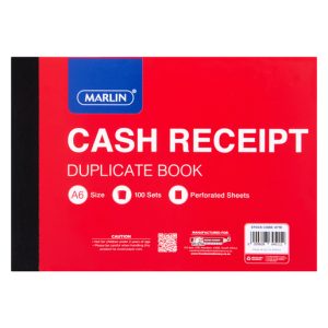 MARLIN DUPL A6 CASH RECEIPT BOOK