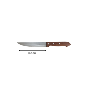 CARVING KNIFE WOODEN HANDLE