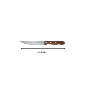 CARVING KNIFE WOODEN HANDLE
