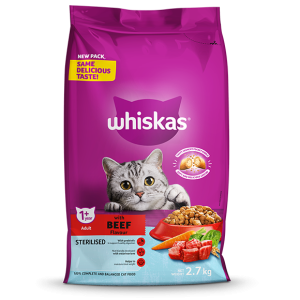 WHISKAS STERILISED BEEF