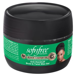 SNF BLK CASTOR OIL BRAID & TWIST WAX GEL