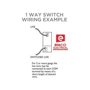 ELEC CONDERE SWITCH 2 LEVER 1WAY