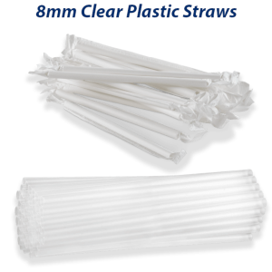 STRAWS CLEAR TRIPPLE THICK WRAPPED