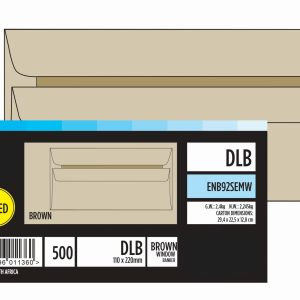 ENVELOPE BROWN DLB-110X220