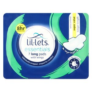 LIL-LETS E/PADS LONG UNSCENTED
