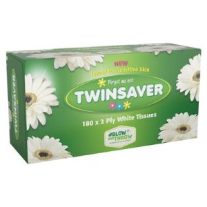 SERVIETTES TWINSAVER WHITE