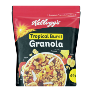 KELLOGGS GRANOLA TROPICAL BURST
