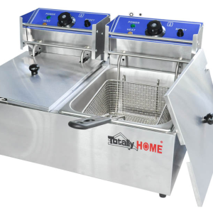 ELEC T/HOME DEEP FRYER DBL 6L+6L GAS
