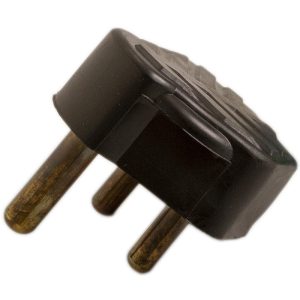 ELEC PLUG TOP RUBBER BLACK