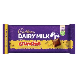 CADBURY D/MILK CRUNCHIE SLAB