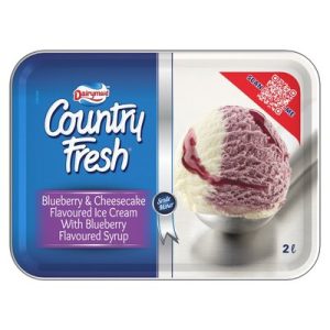 D/MAID ICE CREAM C/FRESH BLUEBERRY