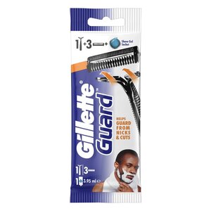 GILLETTE GUARD RAZOR + BLADES+PR