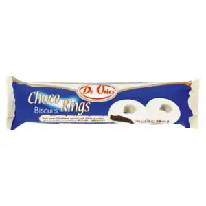 BISC DE VRIES CHOCO RINGS WHITE