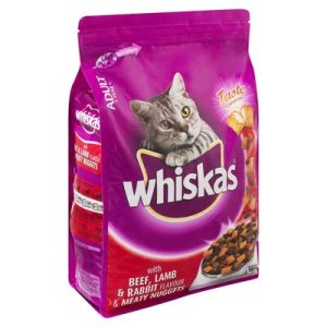 WHISKAS WITH BEEF,LAMB & RABBIT FLV