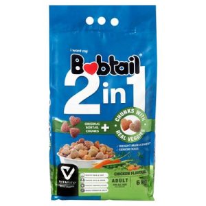BOBTAIL D/FOOD CHUNKS REAL VEG  2IN1
