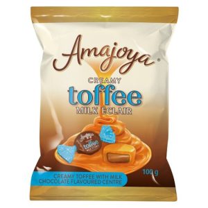 AMAJOYA C/TOFFE WITH MILK CHOC