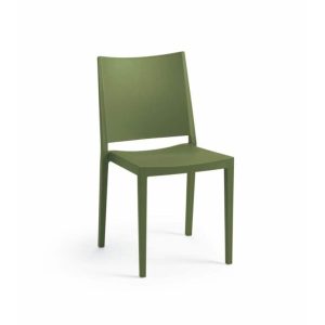 C/T OLIVE PLASTIC STOOL