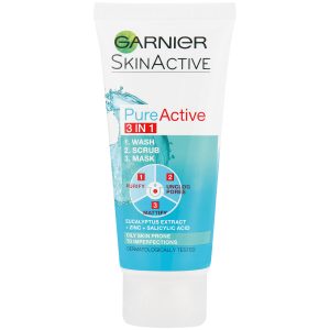 GARNIER PURE ACTIVE CLEANSER 3IN1