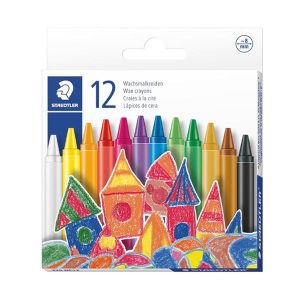 CRAYONS WAX STAEDTLER 8MM 12PCS