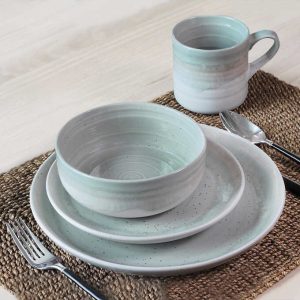 LZ DINNER SET WHITE 16PCS