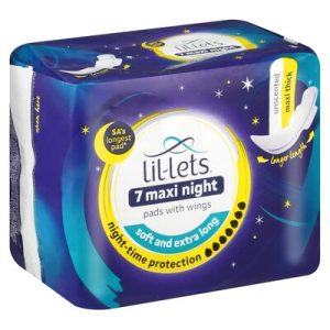 LIL-LETS PAD MAXI UNSCENTED NIGHTS