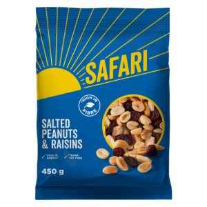 SAFARI PEANUTS & RAISIN L/SALTED