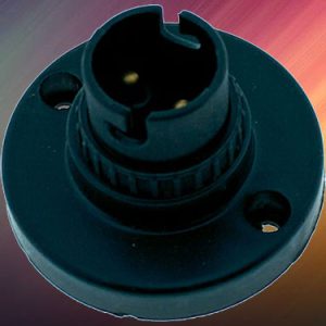 ELEC L/HOLDER BATTEN BLACK