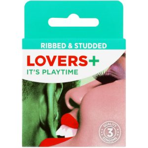 LOVERS PLUS RIBBED & STUDDED