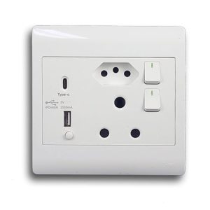 ELEC W/SOCKET 3PIN + USB + 16A EUR