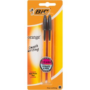 PEN BIC FINE BLACK 2S