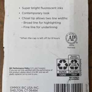 BIC BRITELINER XL HIGHLIGHTER 3`S