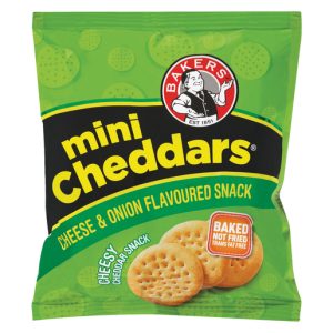 BAKERS MINI CHEDDARS C/ONION