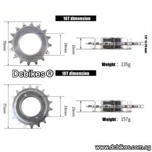 CORG FREEWHEEL 16T/18T