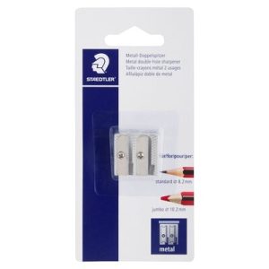 STAEDTLER SHARPNER METAL DBL HOLE
