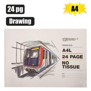 DRAWING BOOK 24P A4L NO TISSUE