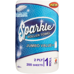 SPARKLE ROLLER TOWEL 2PLY